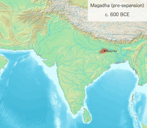 Territorial expansion of the Maurya empire 6th century BCE onwards