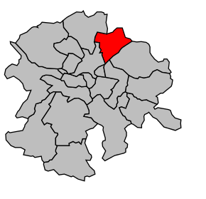 Kanton na mapě arrondissementu Nantes
