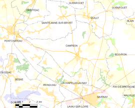 Mapa obce Campbon