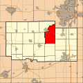 English: This is a map of Ogle County, Illinois, USA which highlights the location of Marion Township.