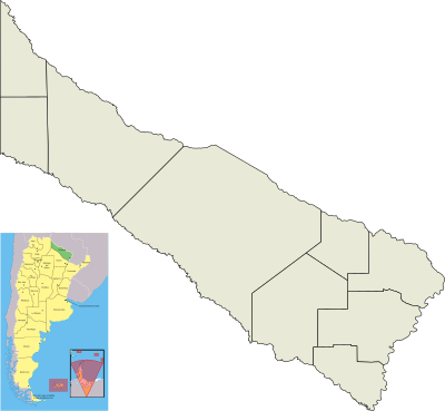 Kortpositioner Argentina Formosa (provins)