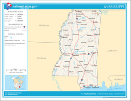Mississippi - Karte