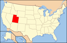 המיקום של יוטה בארצות הברית