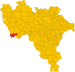 Poziția localității Frascarolo