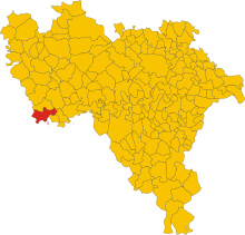 Localisation de Frascarolo