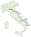 Mappa autostrada A14