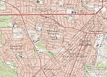A street and landmark map of Marshall Heights in 1965. Marshall Heights Washington DC 1965.jpg
