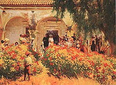 Mary Pickford's Wedding by American artist Charles Percy Austin. Oil on canvas.