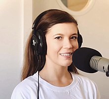 Melanie Heynsbroek, Miss Luxembourg 2019 Melanie Heynsbroek on Radioshow Ara Russia.jpg