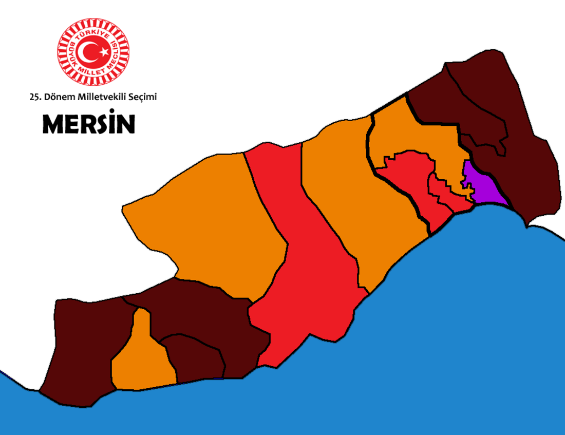 Mersin'de Haziran 2015 Türkiye genel seçimleri