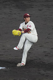 Tohoku Rakuten Golden Eagles' starting pitcher Manabu Mima was named the Japan Series Most Valuable Player after his Game 7 win. Mima manabu.jpg