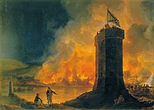Хаккерт, Я. Ф. Сожжение турецкого флота в Митиленской гавани 2 ноября 1771 года. Музей-заповедник «Петергоф»