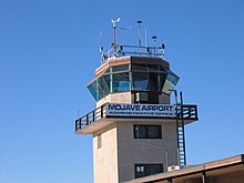 Der Tower des Mojave Airport