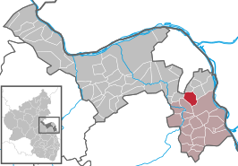 Kaart van Mommenheim im Rheinhessen