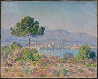 Antibes Seen from Plateau Notre Dame Monet - Antibes Seen from the Plateau Notre-Dame, 1888.jpg