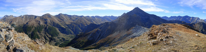 Vista verso sud-est, con la Rognosa