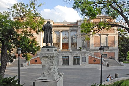 The Goya Gate in the north façade of the museum