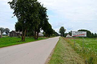 Navikai Village in Utena County, Lithuania