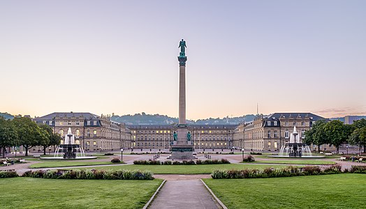 Schlossplatz, Stuttgart, Germany.