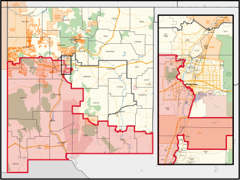 New Mexico's 2nd congressional district in Albuquerque (since 2023).svg