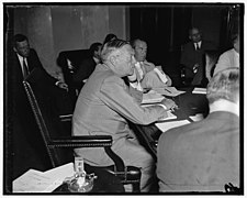 New York Senator. Washington, D.C., June 11. Strong pressure is being brought to bear on Senator Robert F. Wagner in efforts to have him run against Mayor LaGuardia in the next New York LCCN2016871828.jpg