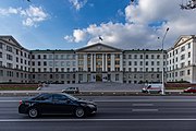 Беларуская: Праспект Незалежнасці. Мінск, Беларусь English: Niezaliežnasci avenue. Minsk, Belarus Русский: Проспект Независимости. Минск, Беларусь