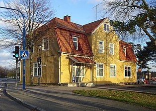 Nynäsbanans gamla stationsbyggnad ritades av Ferdinand Boberg