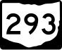 State Route 293 marker