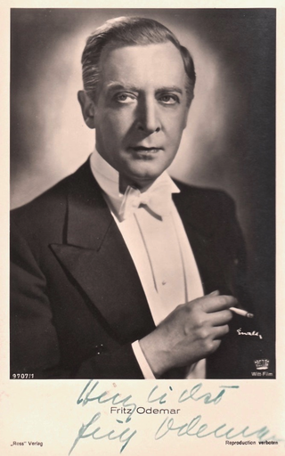<span class="mw-page-title-main">Fritz Odemar</span> German actor (1890–1955)