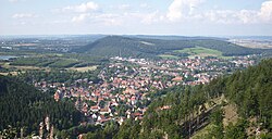 Blick über Oker und Sudmerberg vom Harz