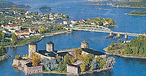 Olavinlinna desde el aire antes de 1962.jpg