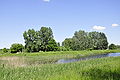 Wassergefüllter Graben, hier Blick von Südosten auf das Fort