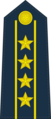 Пагон старшага палкоўніка (Colonel Commandant) ВПС КНР (2007—2009).