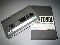 A cassette tape for D-3 and D-5 (Medium) Panasonic AJ TD90L.jpg