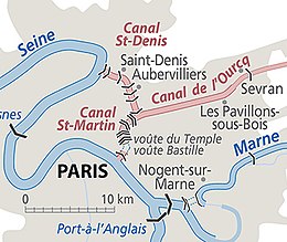 Carte de la rivière