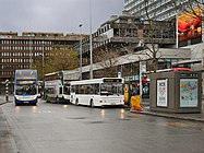 Bus services Bus services in Greater Manchester are deregulated. TfGM owns and maintains bus stations, stops & shelters. It implements the System One multi-operator and multi-modal travelcards, and subsidises some fares.