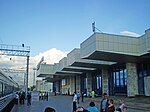 Vlakové nádraží Pavlodar.  Budova hlavní haly. JPG