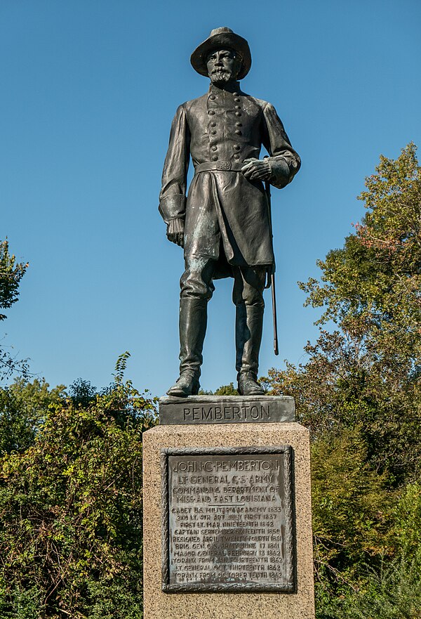 General John C. Pemberton (1917), Vicksburg National Military Park, Vicksburg, Mississippi.