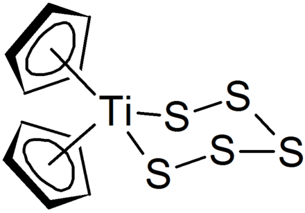 The compound (C5H5)2TiS5 is an example of a polysulfide complex.