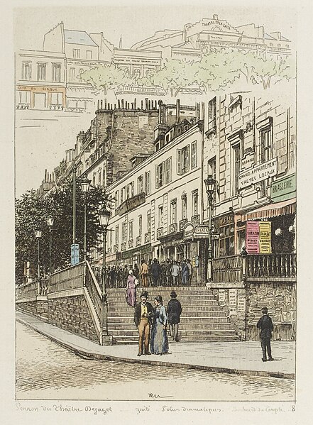 File:Perron du Théâtre Déjazet Gaité 1877 AP Martial.jpg