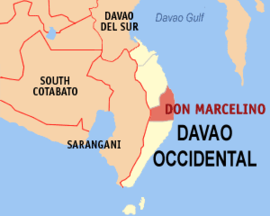 Don Marcelino na Davao Ocidental Coordenadas : 6°16'N, 125°40'E