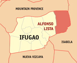 Alfonso Lista na Ifugao Coordenadas : 16°55'22"N, 121°29'18"E