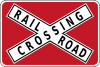 Railroad crossing position (alternative)
