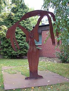 Piëta, by Menashe Kadishman, Braunschweig