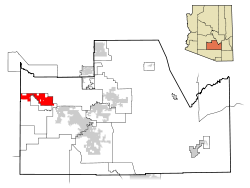 Location in شهرستان پاینال و ایالت آریزونا