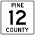 Pine County Yolu 12 MN.svg