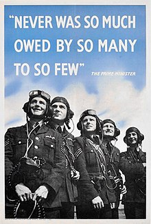 British WWII propaganda poster during the Battle of Britain. Plakat1940.jpg