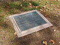 Plaque for the monument to John Hanning Speke in Kensington Gardens, erected in 1864. [67]