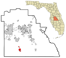 Location in Polk County and the state of Florida