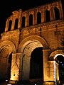Autun : la Porte d'Arroux (2- vue de nuit)